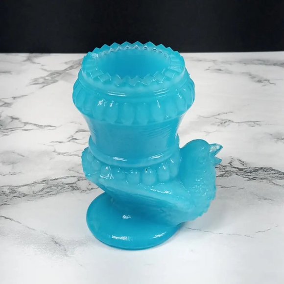 Degenhart Glass Bird Toothpick Trinket Paperweight Vintage - Picture 2 of 9